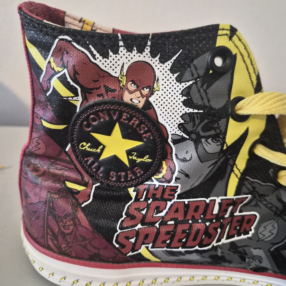 Converse The Flash High-Top Sneakers - Yellow and Red - Picture 3 of 9